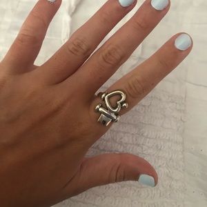 JAMES AVERY KEY AND HEART RING